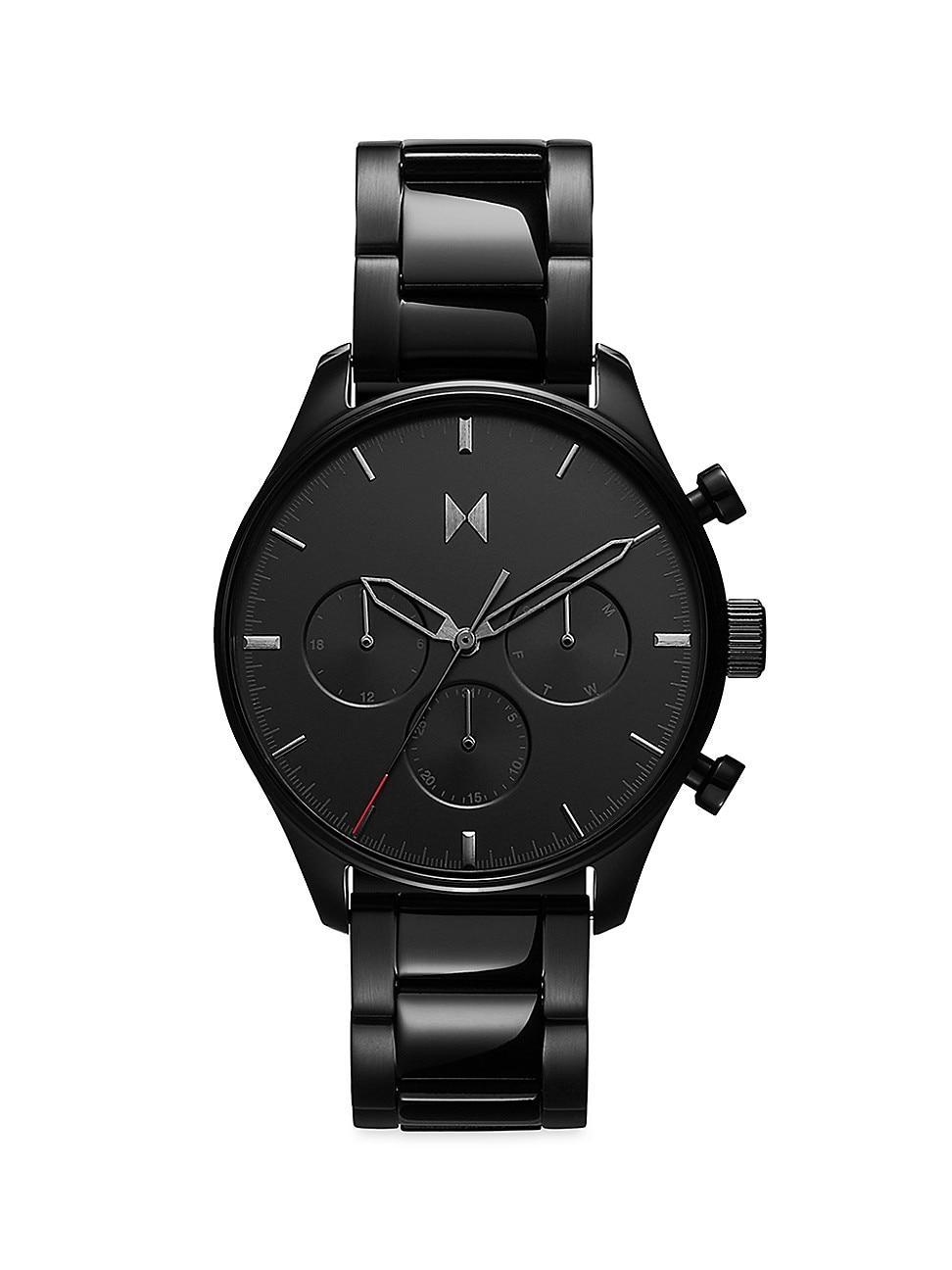 MVMT Mens Airhawk Chronograph Black Stainless Steel Bracelet Watch Product Image