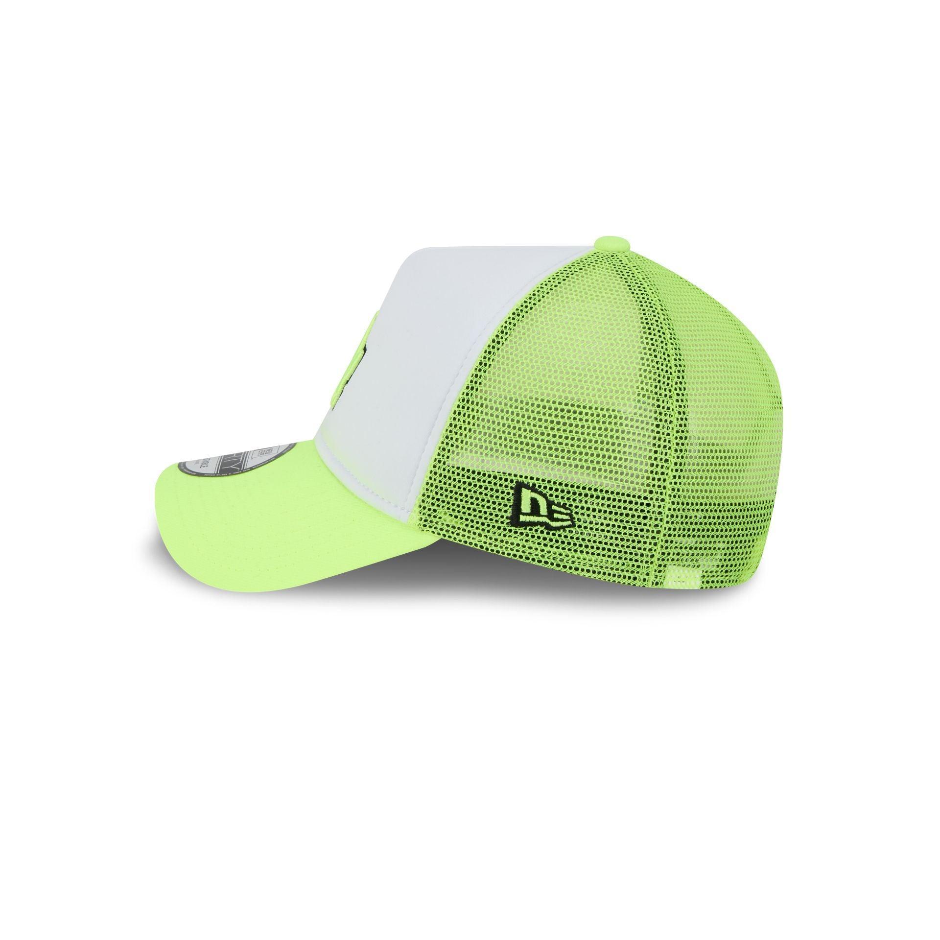 Los Angeles Dodgers Hi Vis Doodle 9FORTY A-Frame Trucker Hat Male Product Image