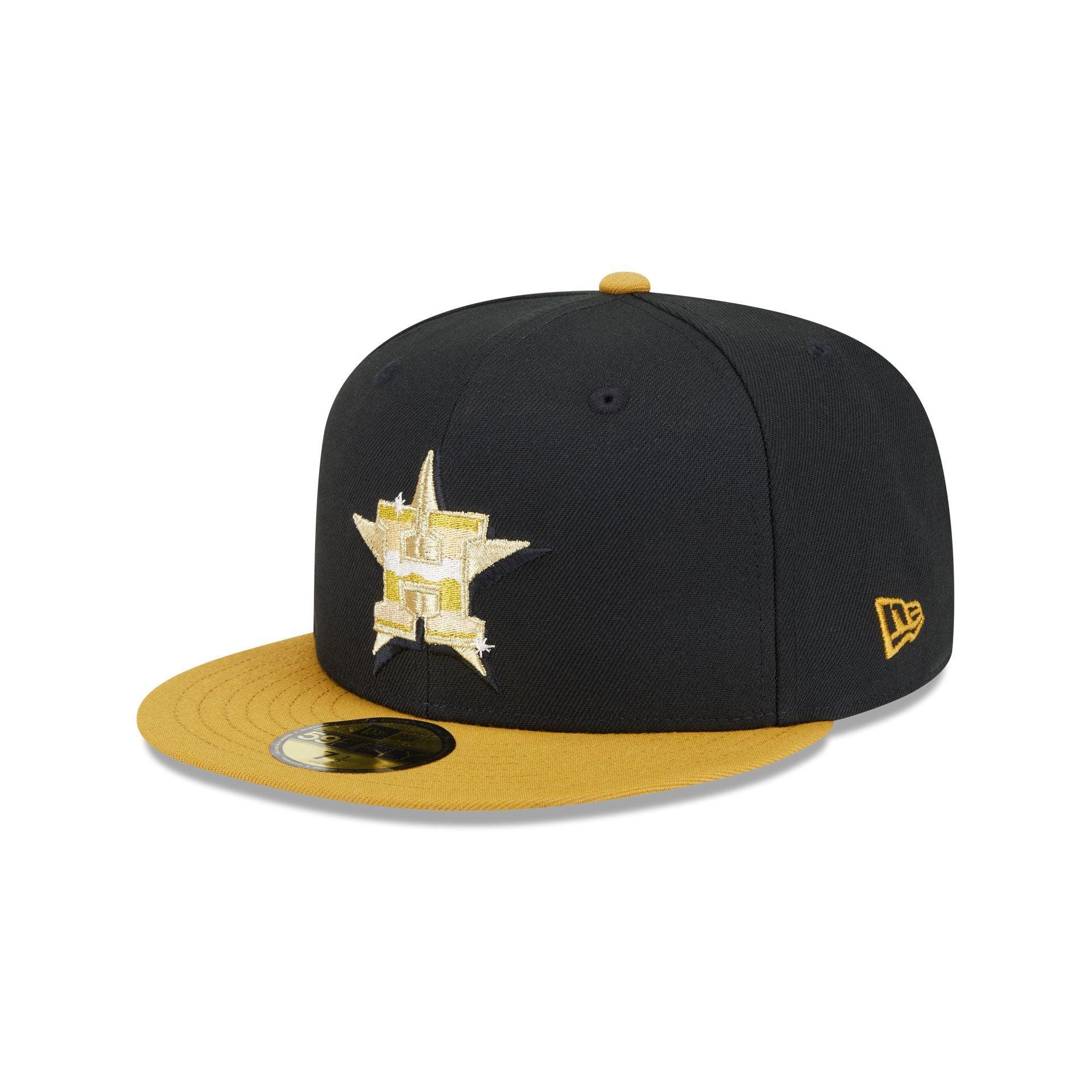 Cleveland Guardians Metallic Gold Logo 59FIFTY Fitted Hat Male Product Image