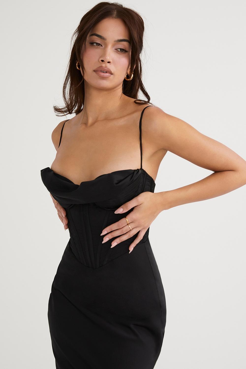 Charmaine  night shade corset maxi dress Product Image