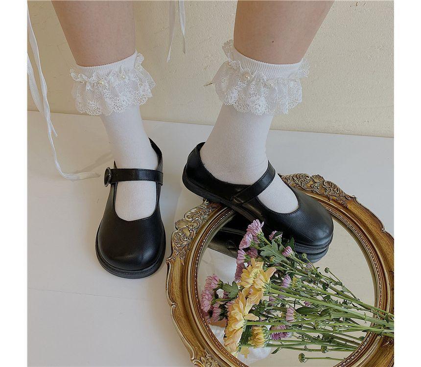 Lace Frill Trim Socks Product Image