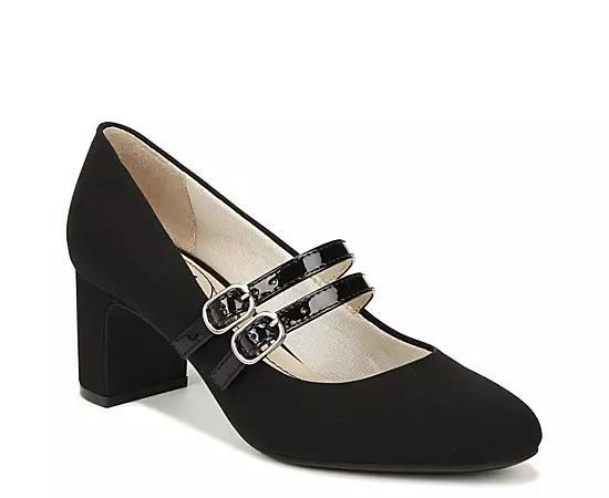 LifeStride True Women's Mary Jane Pumps, Size: 6 Wide, Black Patent Product Image