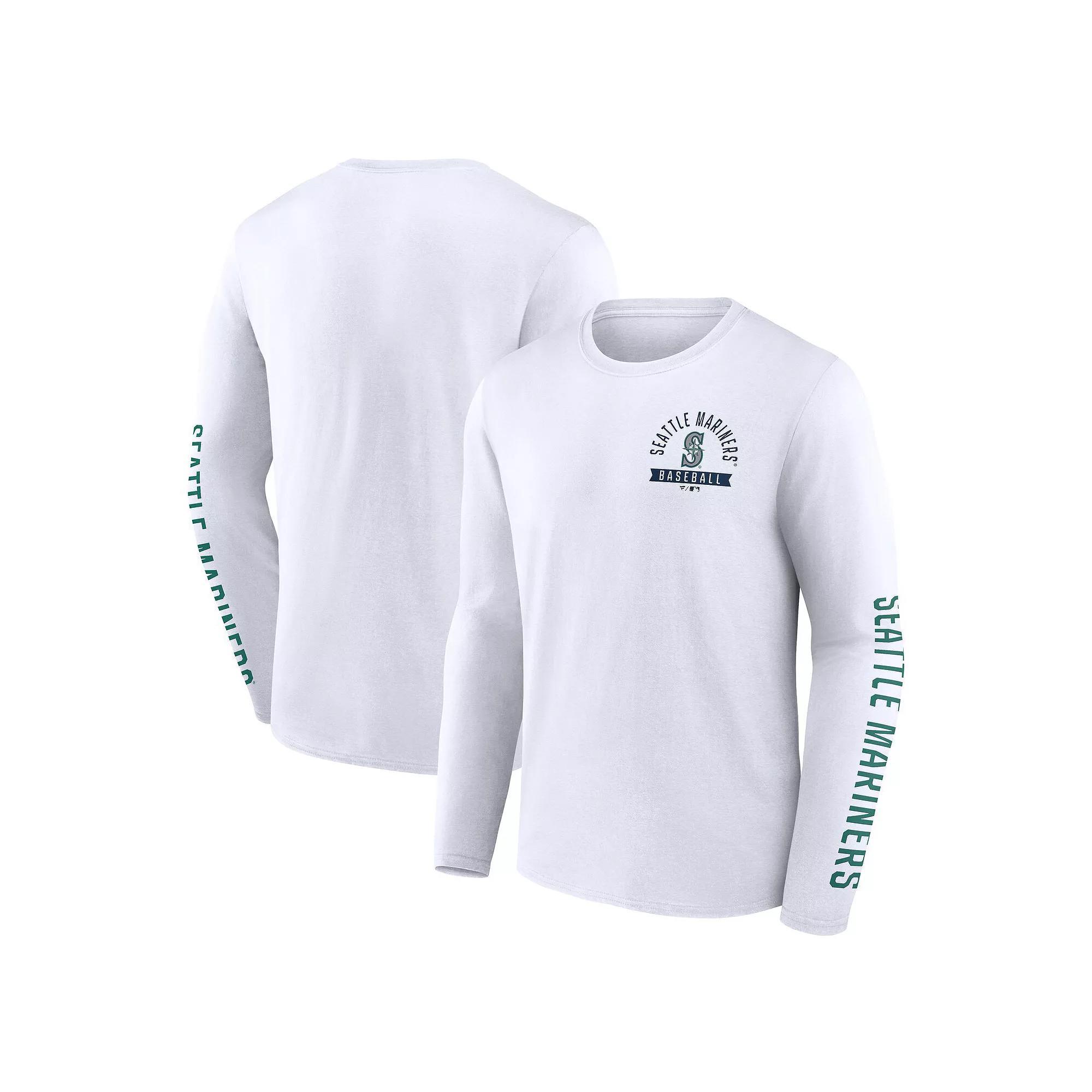 Men's Fanatics White San Francisco Giants Press Box Long Sleeve T-Shirt,  Product Image