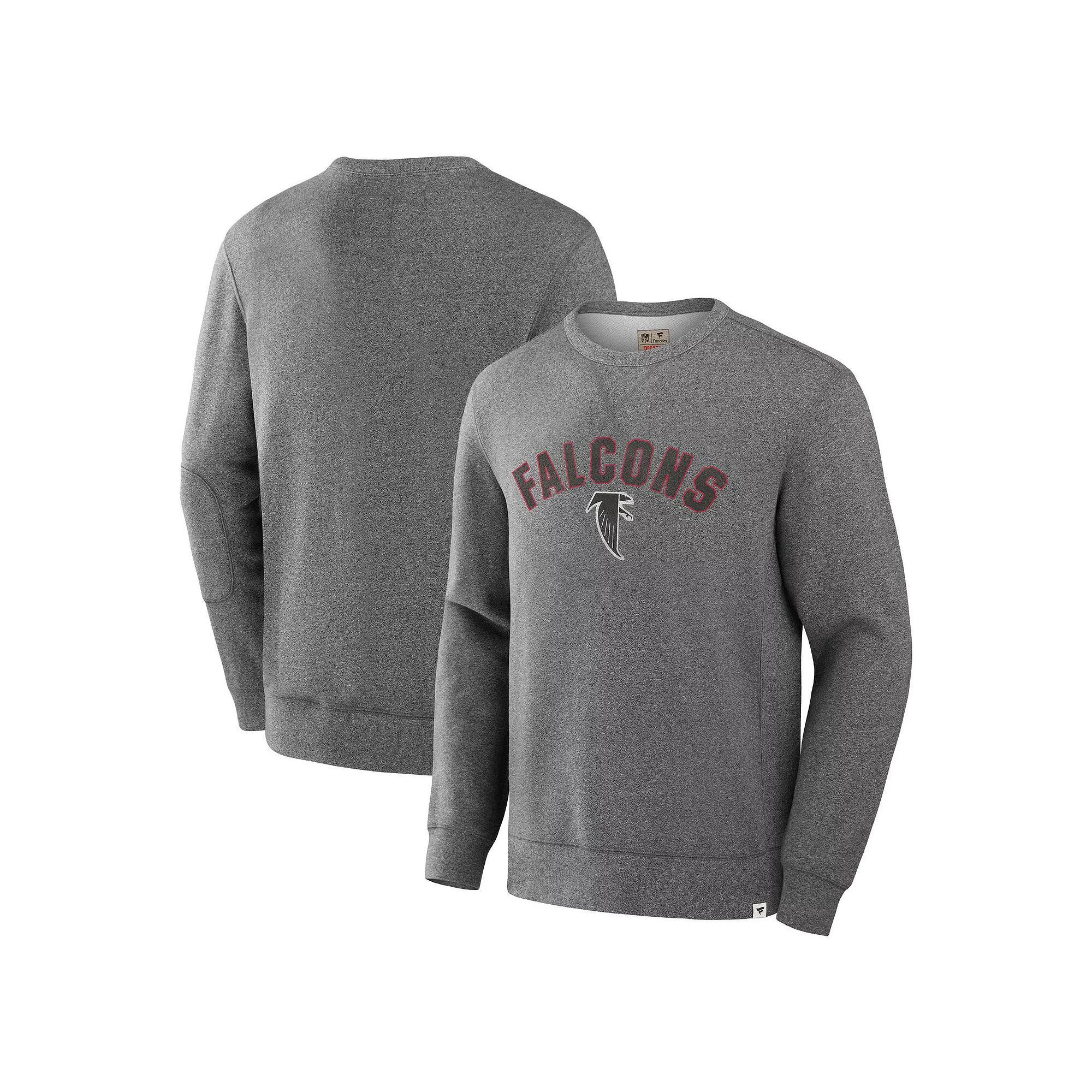 Men's Fanatics Heather Gray Tampa Bay Buccaneers Loop Terry Pullover Sweatshirt,  Product Image