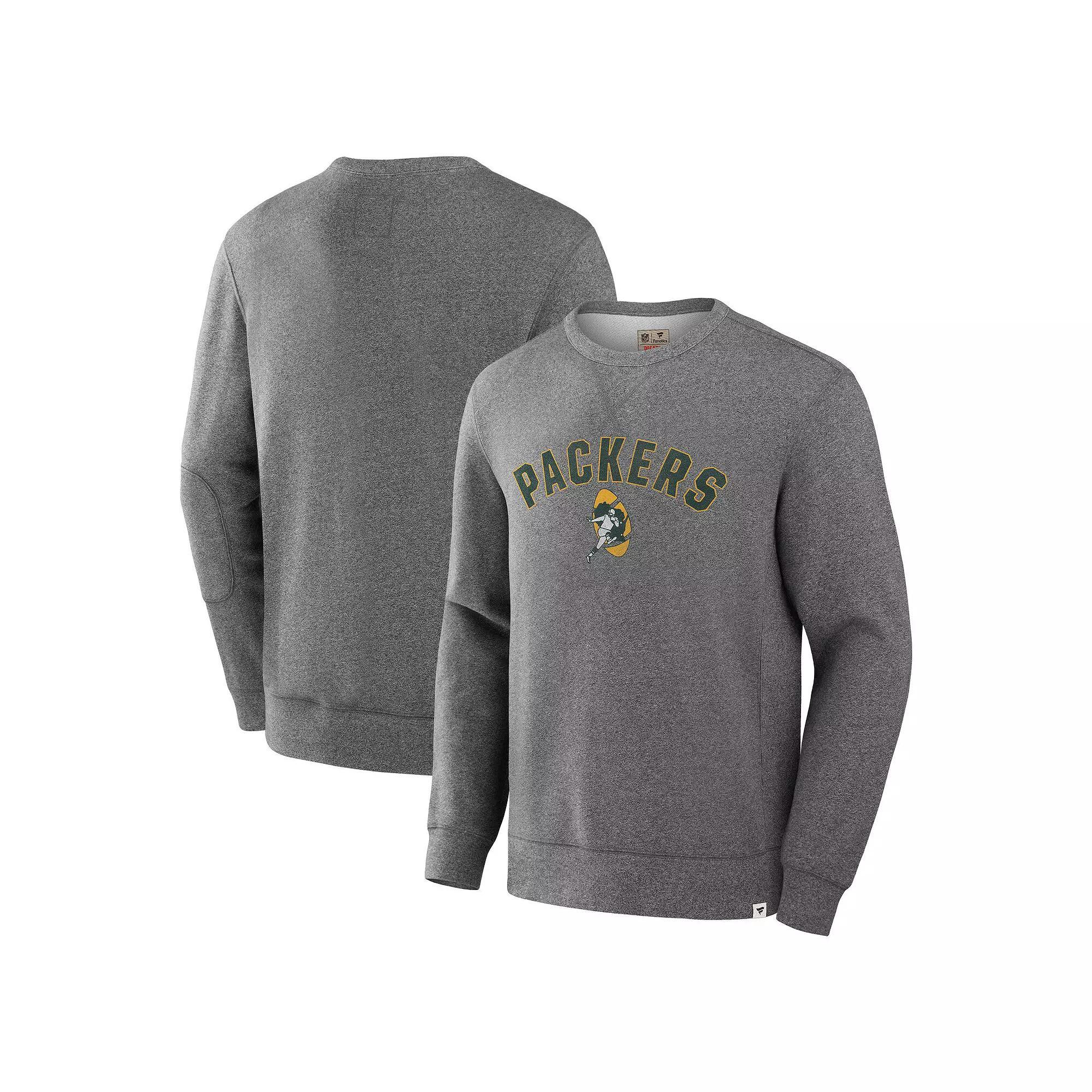 Men's Fanatics Heather Gray Indianapolis Colts Loop Terry Pullover Sweatshirt,  Product Image