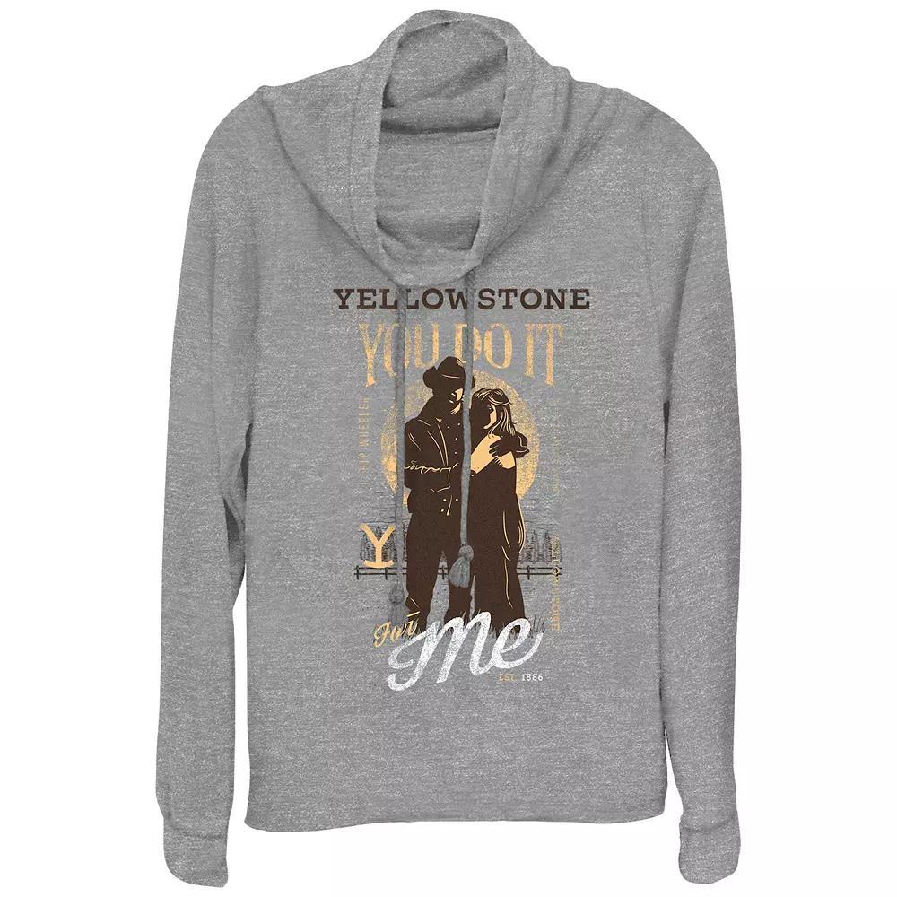 Women's Yellowstone You Do It For Me Cowlneck Graphic Lightweight Long Sleeve, Girl's,  Product Image