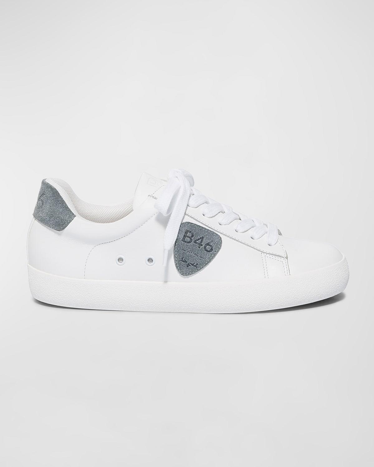 Womens Tatum Leather Logo Sneakers Product Image