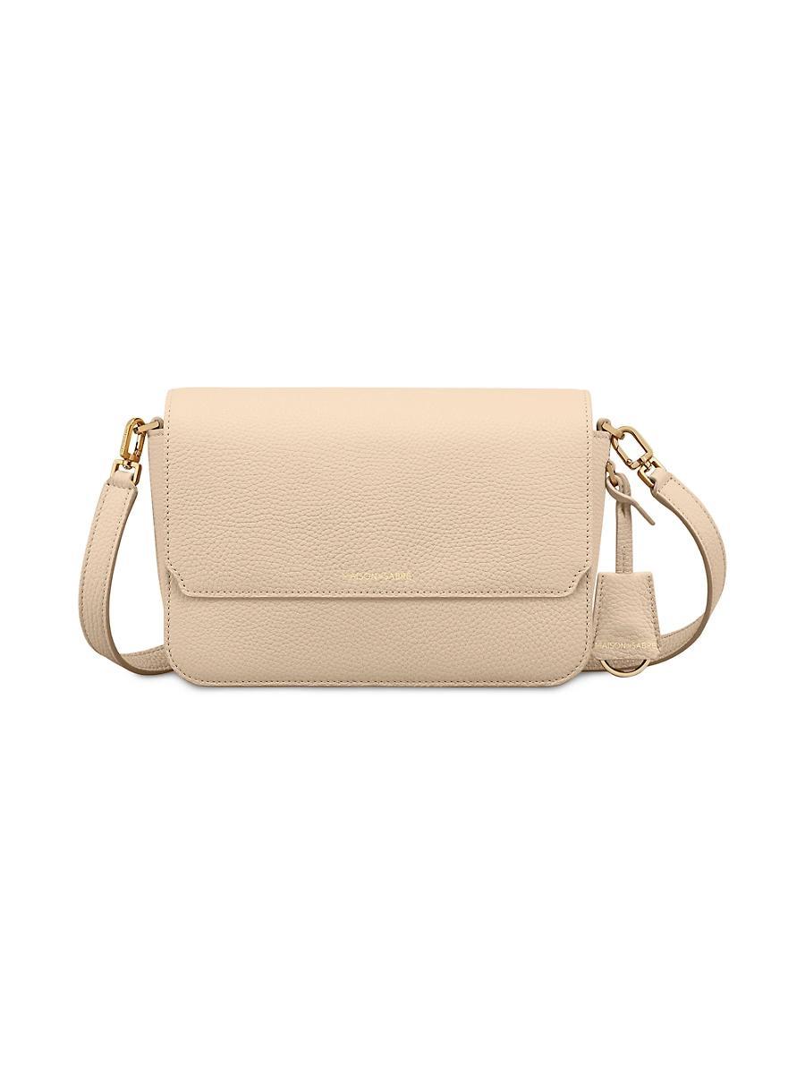 Womens Medium Leather Flap Bag Product Image