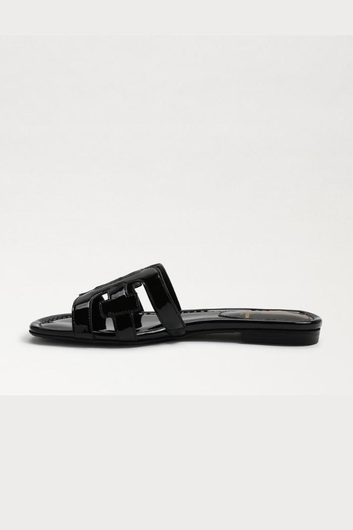 Bay Slide Sandal - Black Patent Product Image