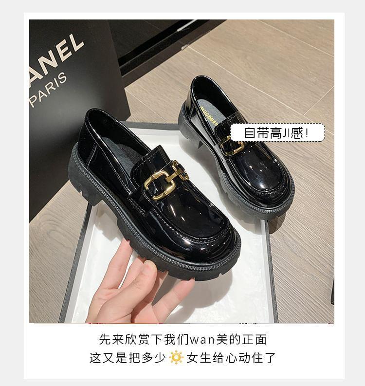 Platform Buckled Loafers Product Image