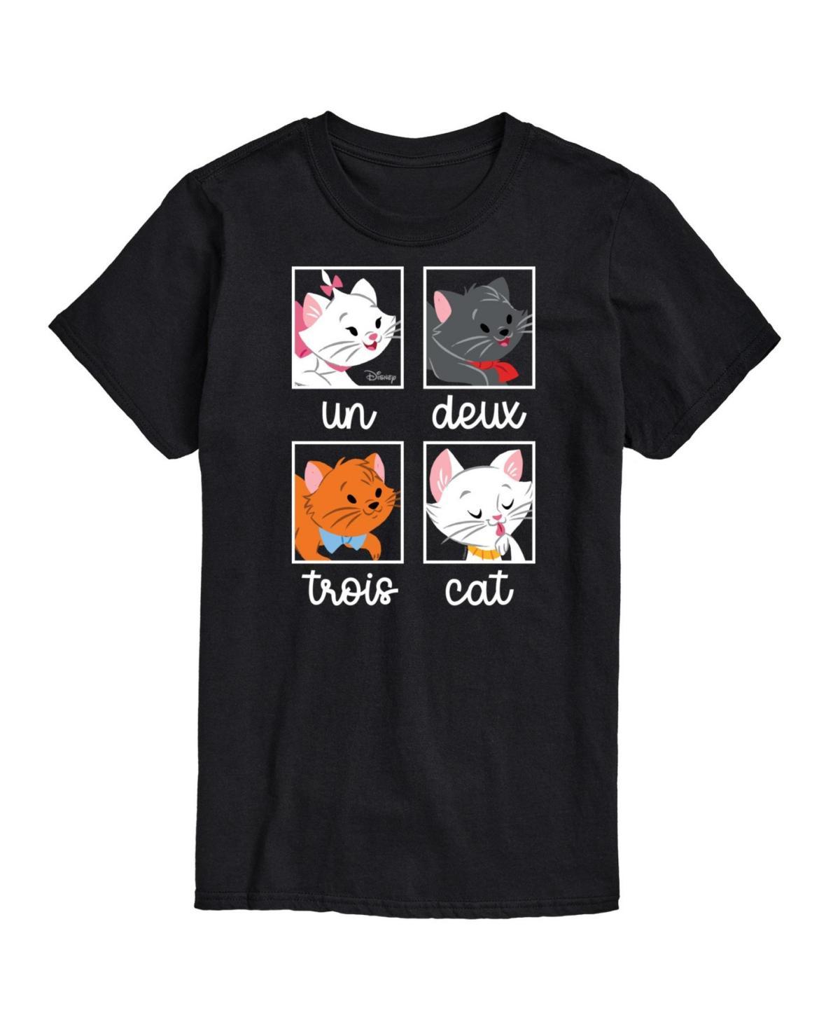 Disney Men's Un Deuz Trois Cat Graphic Tee, Size: Small, Black Product Image