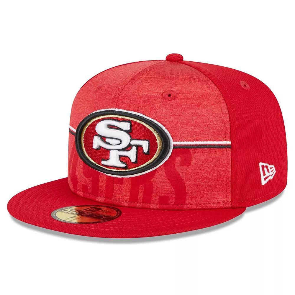 Men's New Era Scarlet San Francisco 49ers 2023 NFL Training Camp 59FIFTY Fitted Hat, Size: 7 1/4, Red Product Image