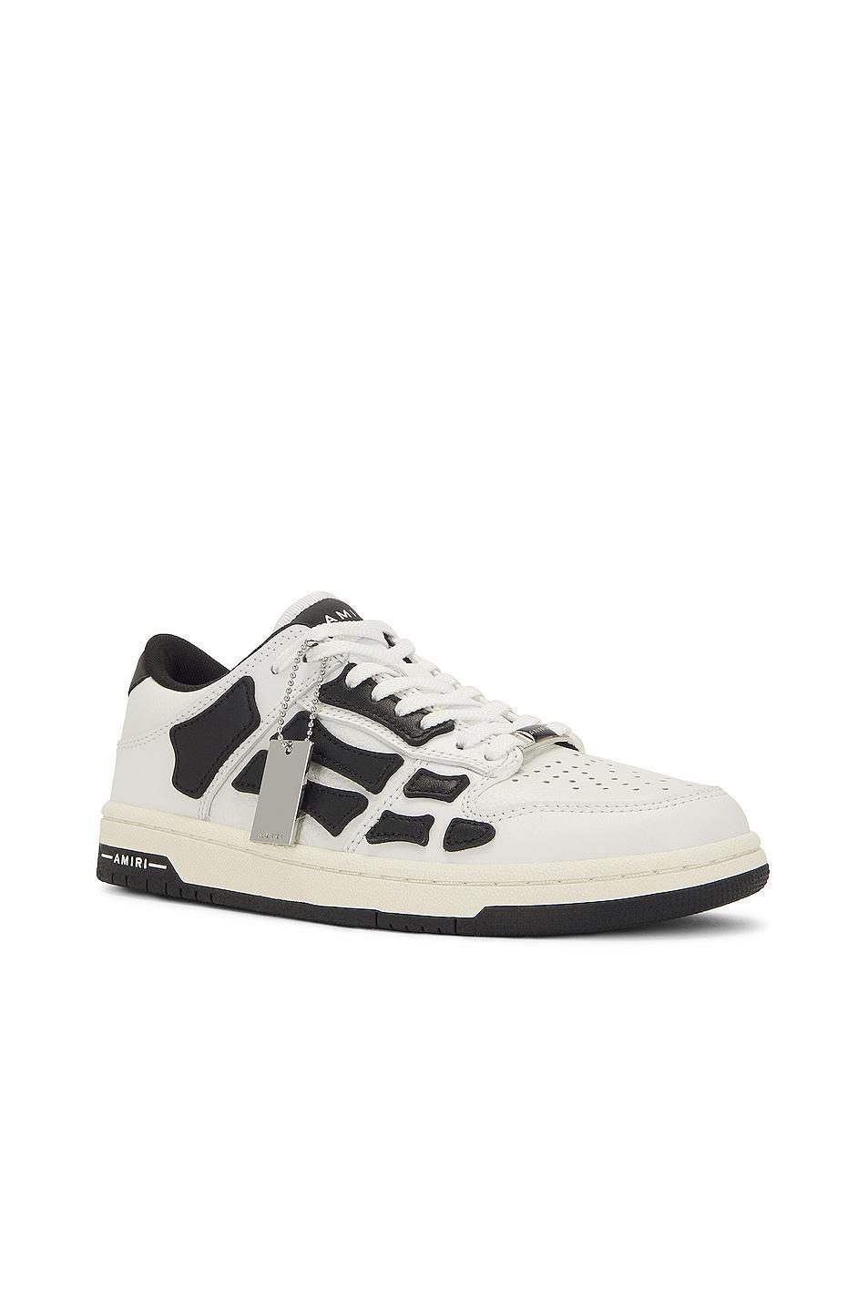 Amiri Skeleton Low Top Sneaker in White Product Image