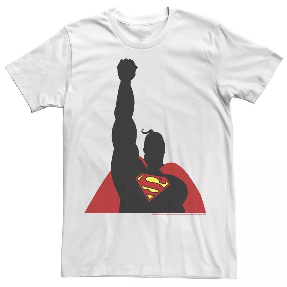 Men's DC Fandome Superman In Flight Silhouette Tee, Size: Medium, White Product Image
