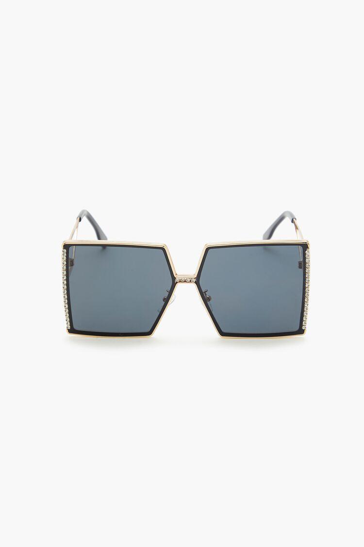 Rhinestone Square Frame Sunglasses | Forever 21 Product Image