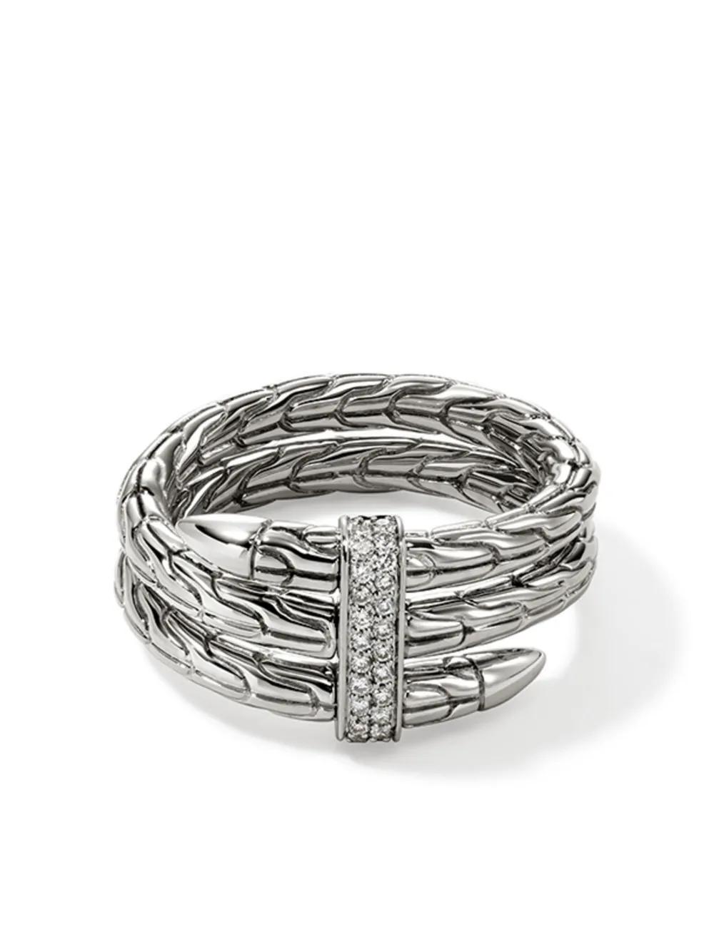 JOHN HARDY Sterling Silver Diamond Spear Ring Product Image