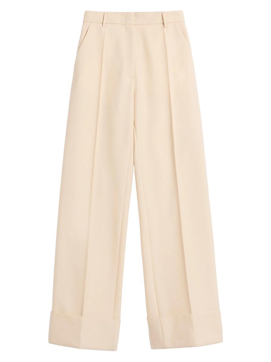 Womens Diagonal Dry Wool Pants Product Image