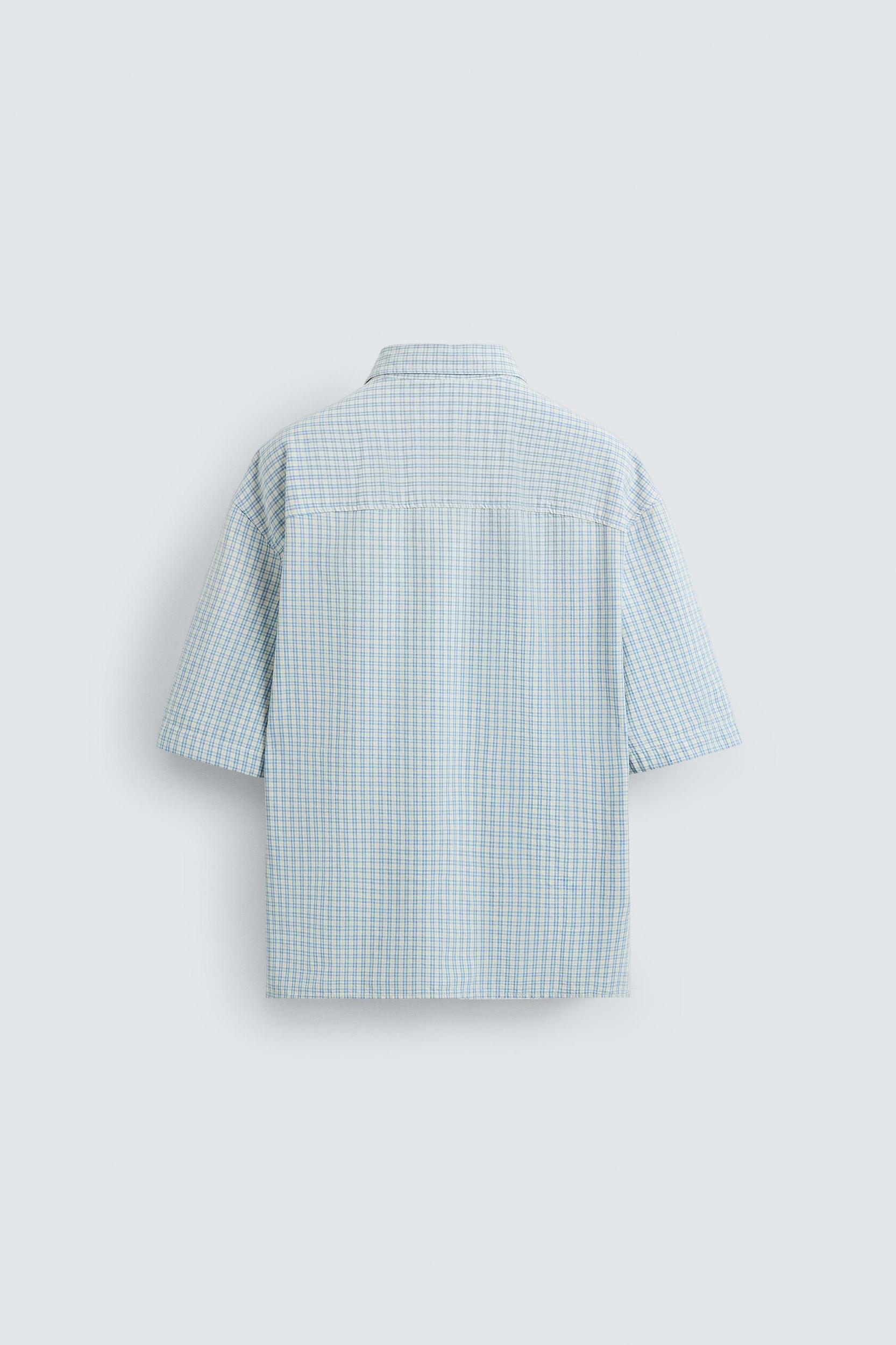 RELAXED FIT PLAID SHIRT Product Image