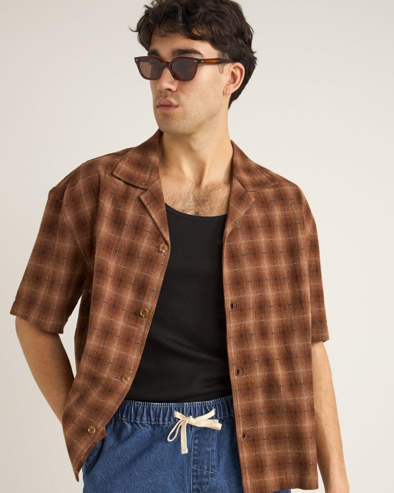 Relaxed Cropped Short Sleeve Shirt Product Image