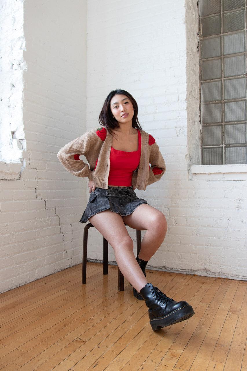 The Strawberry Patch Cardigan Product Image
