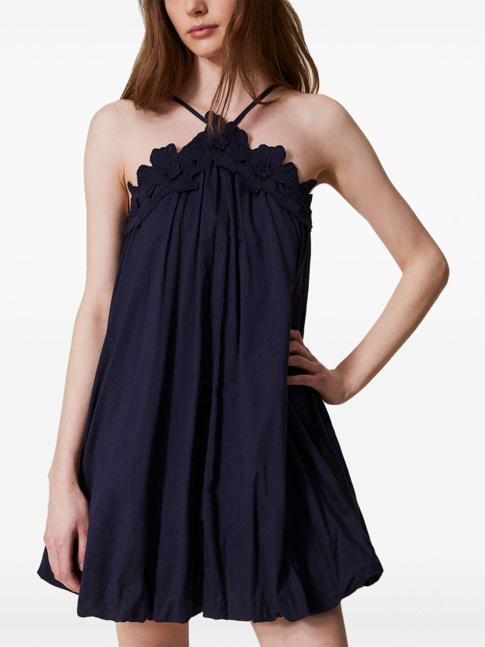 floral-appliqué dress Product Image