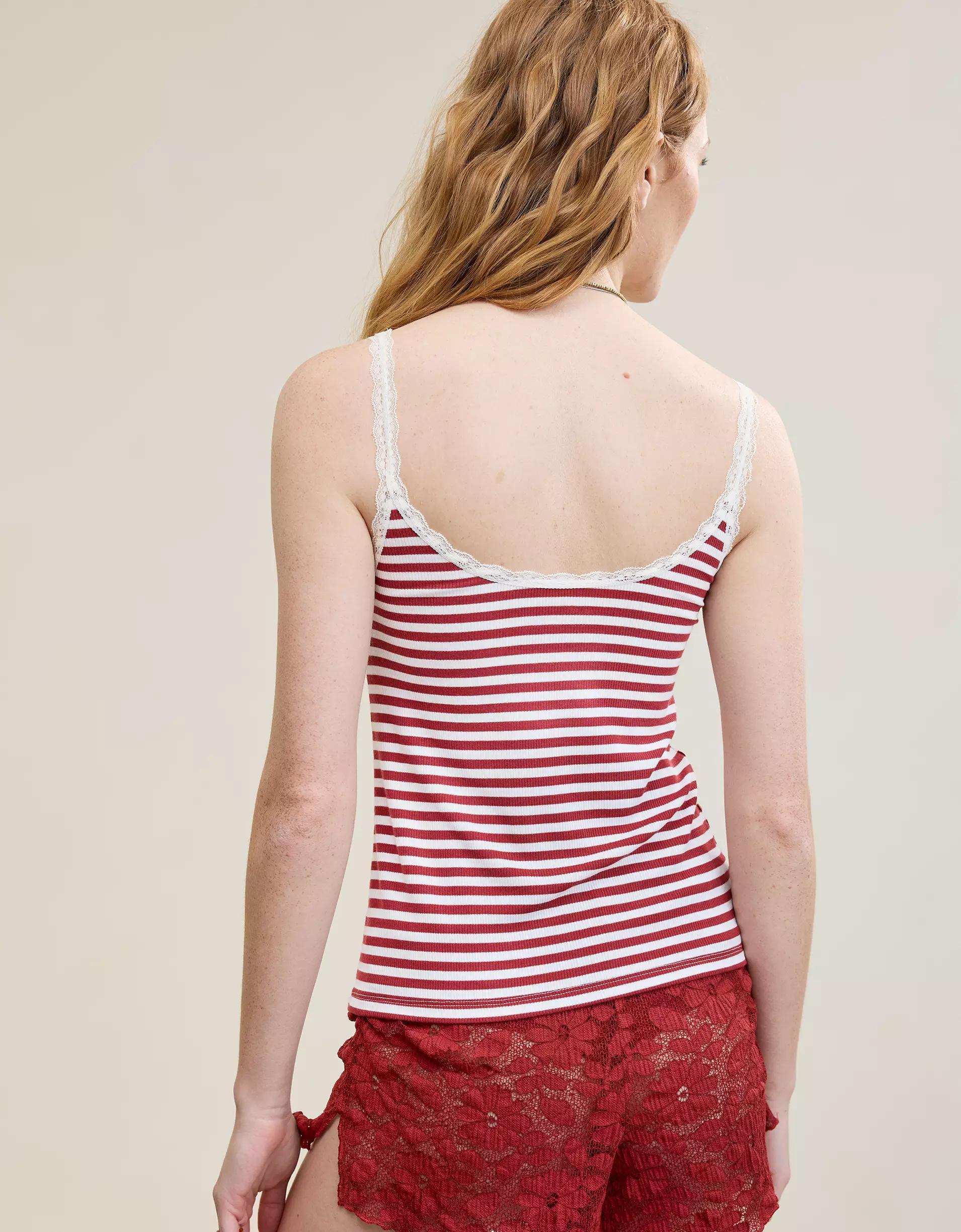 Aerie Real Soft® Lace Trim Tank Product Image