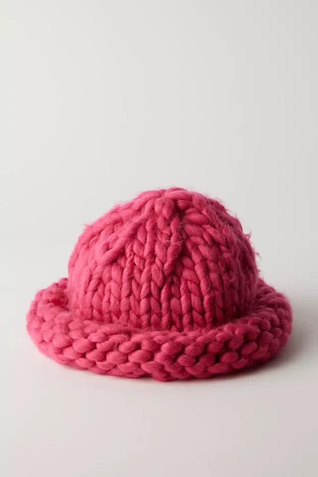 Woven Chunky Knit Beanie Product Image