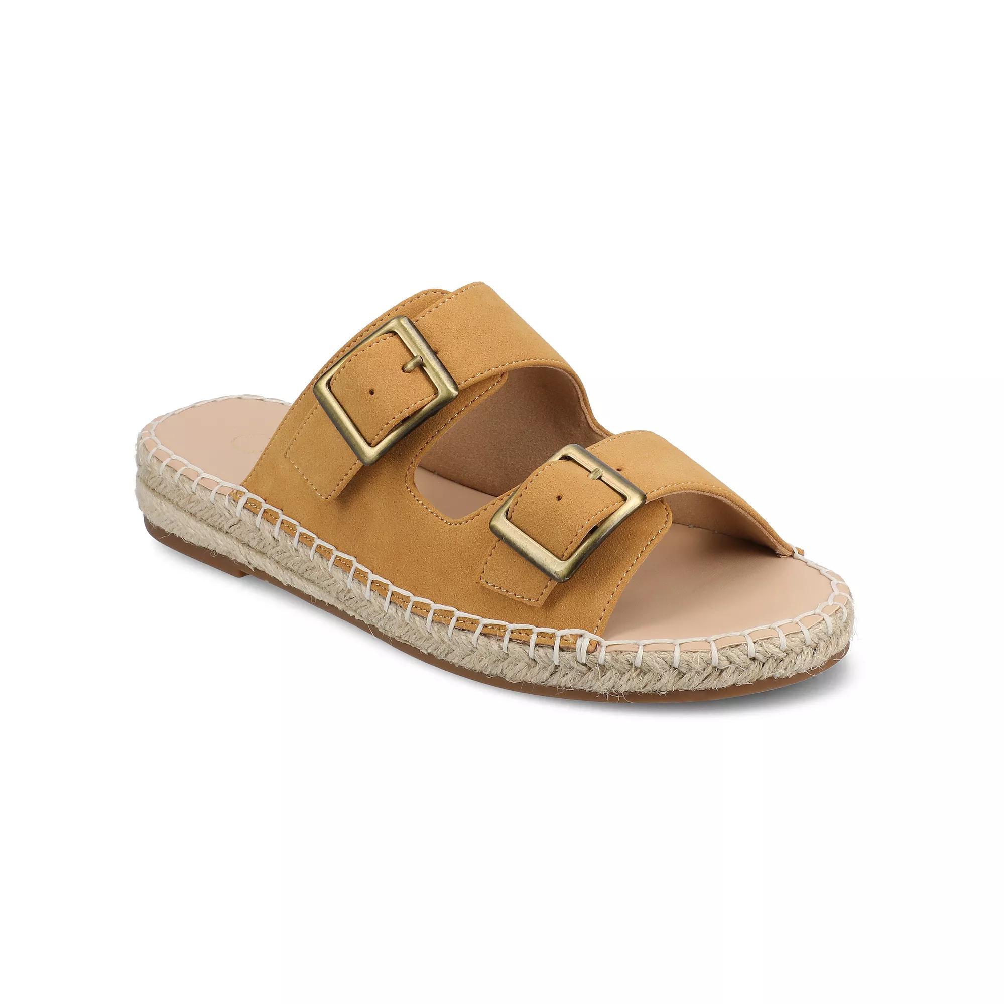 Journee Women's Tresah Double Strap Espadrille Sandals, Size: 9.5 Product Image