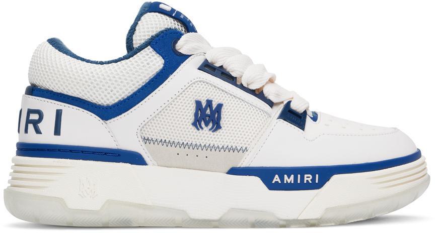 AMIRI Men's Ma-1 Leather & Mesh Low-top Sneakers In Navy White Product Image