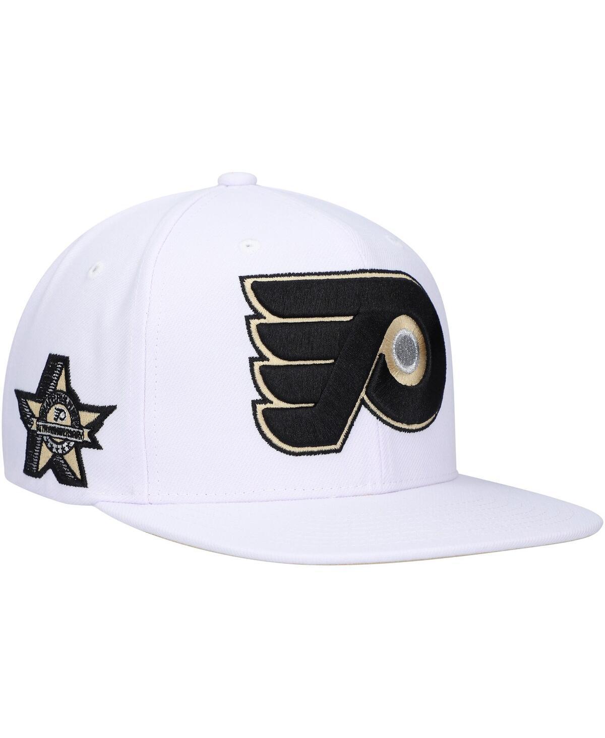 Mens Mitchell & Ness White Philadelphia Flyers SOUL Snapback Hat Product Image