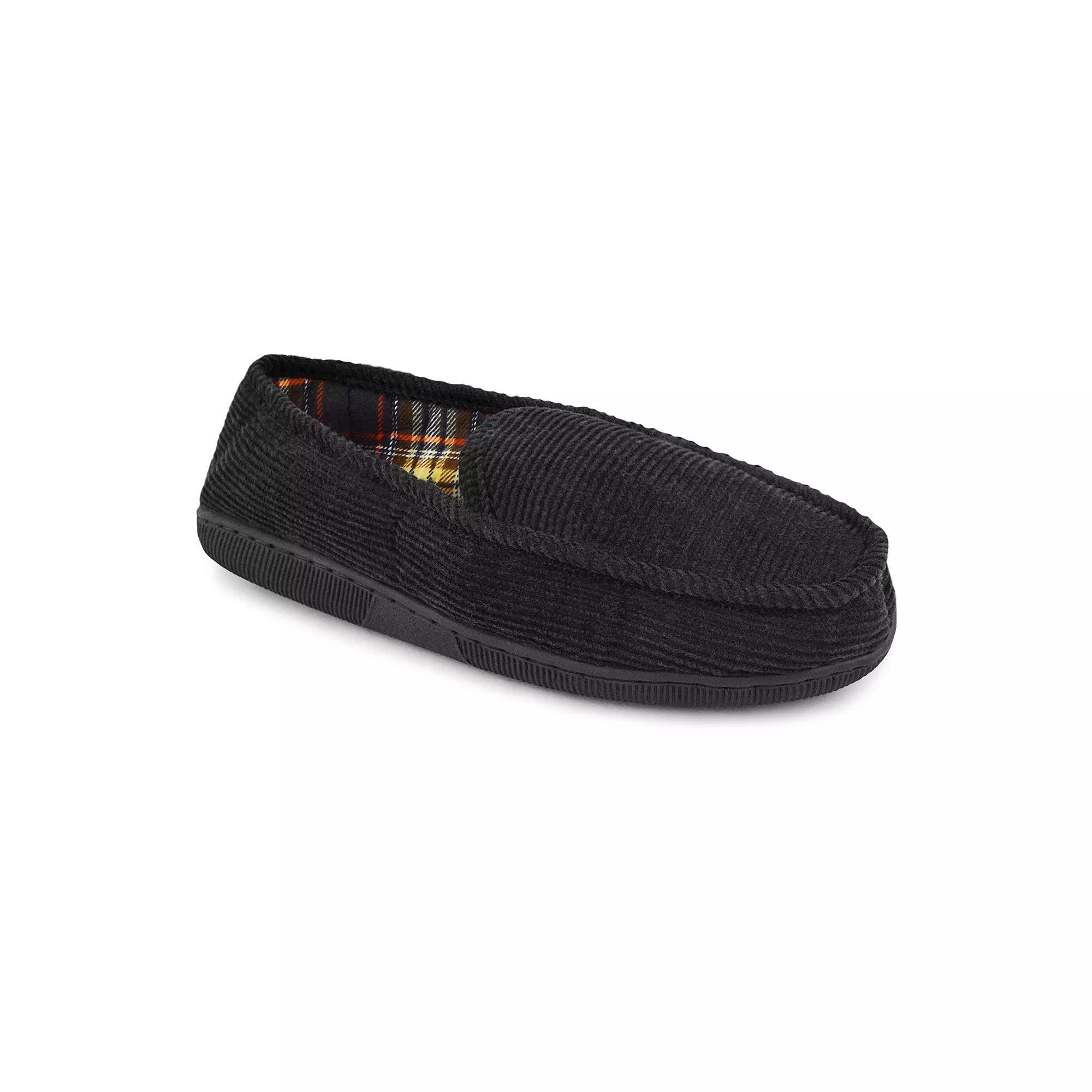MUK LUKS Corduroy Men's Moccasin Slippers,  Product Image