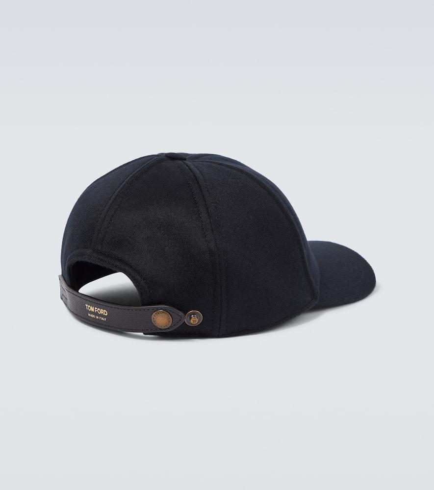 TOM FORD Logo Monogram Cotton Twill Baseball Cap In Black Product Image