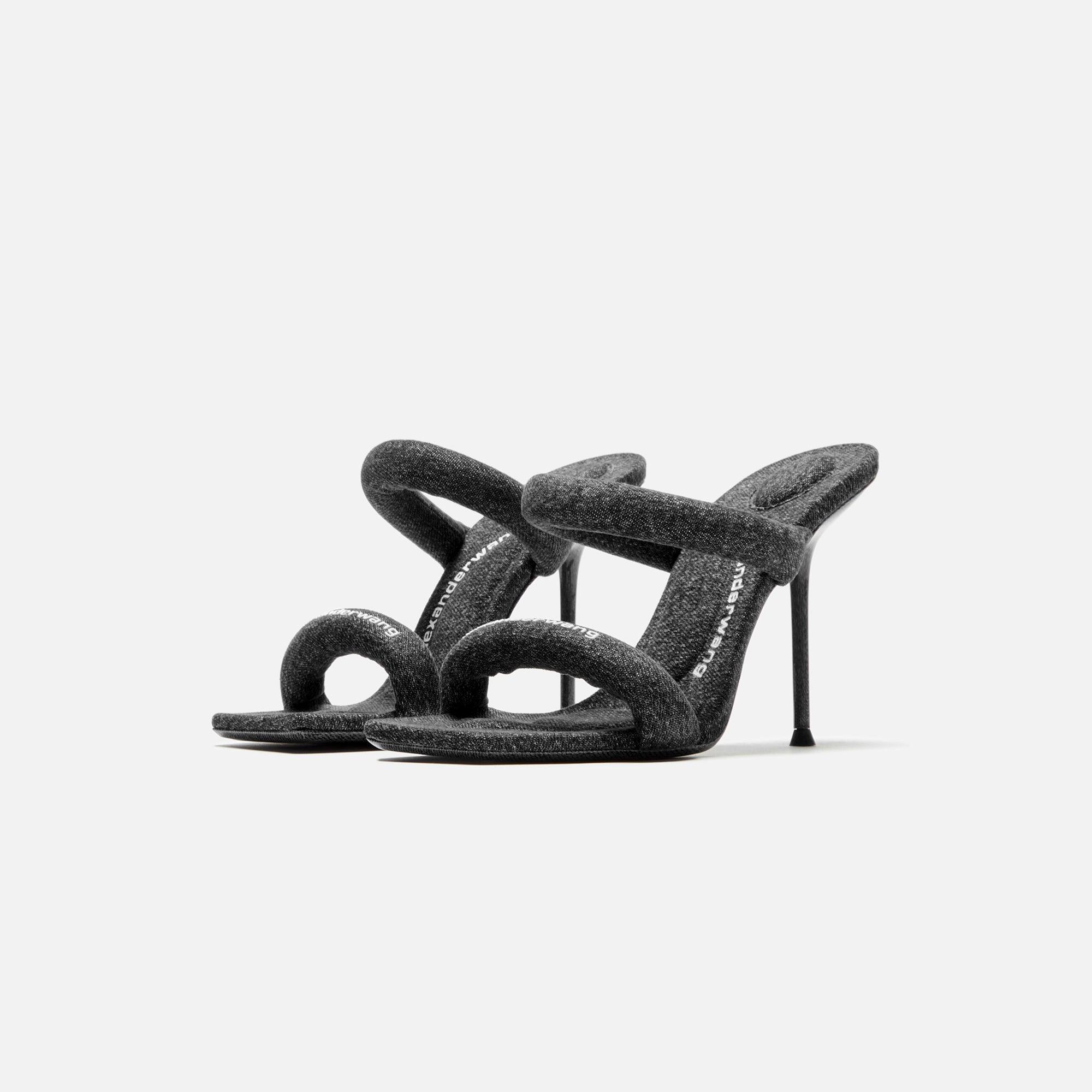 Alexander Wang Julie Tubular Sandal - Grey Aged Denim Female Product Image