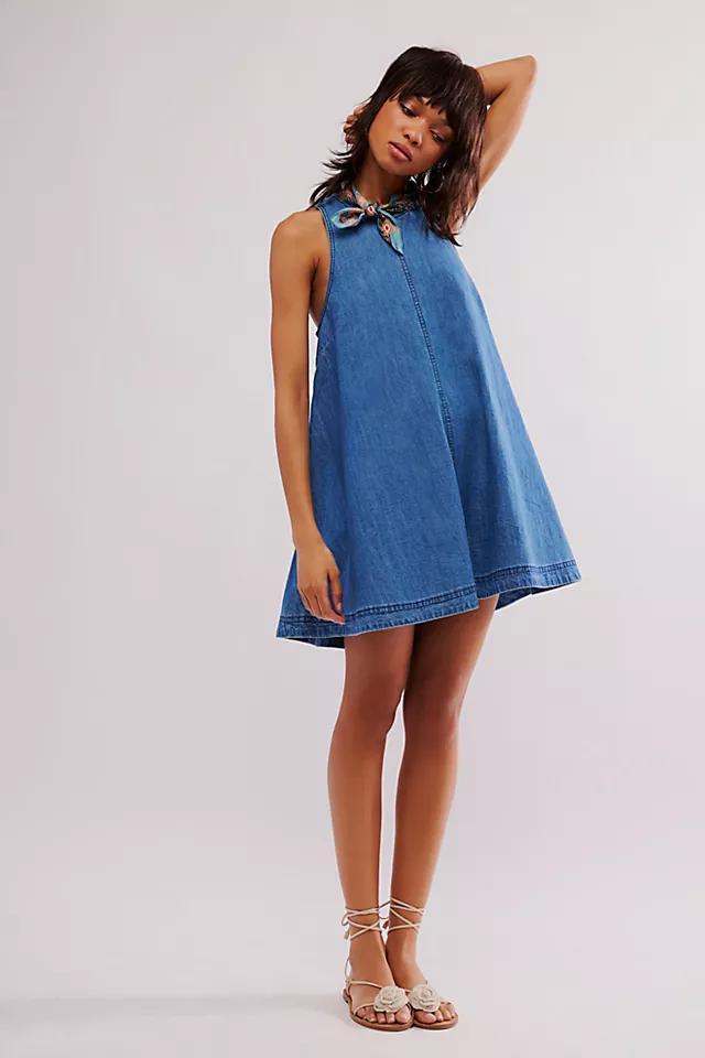 Susie Denim Mini Dress Product Image