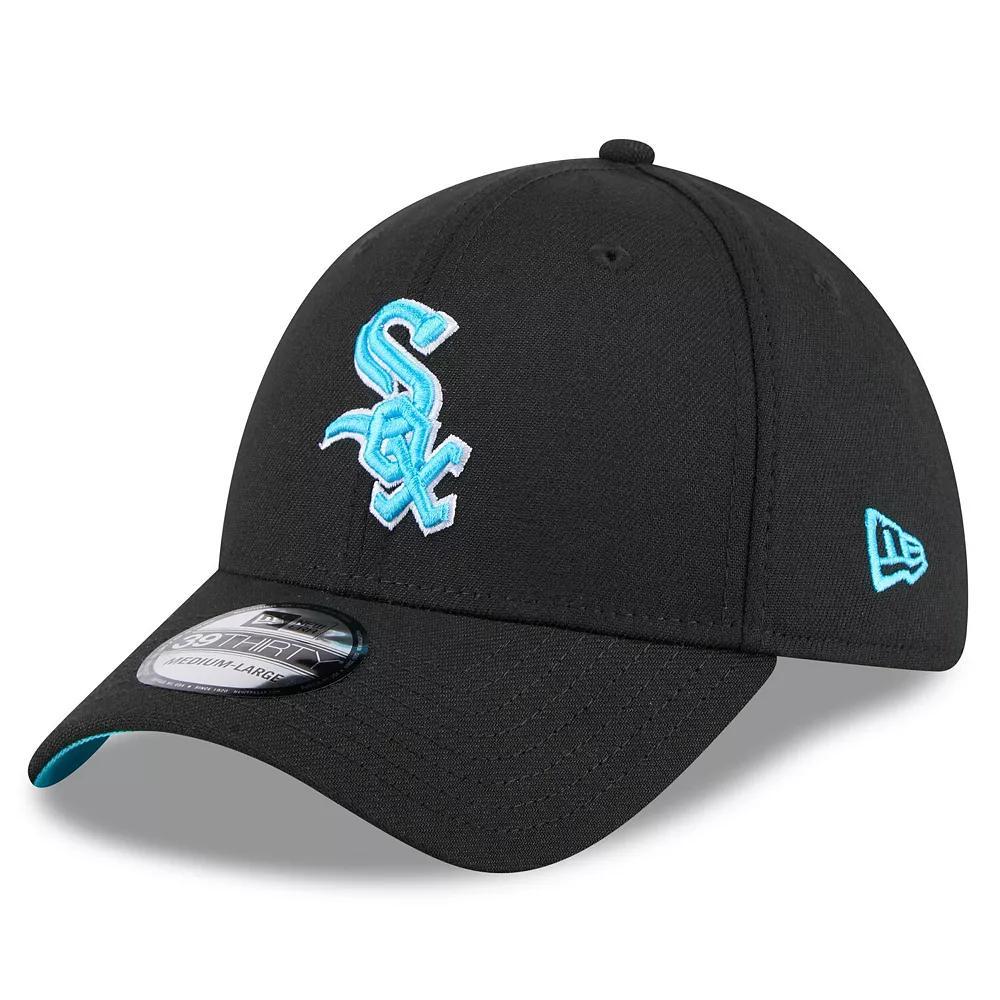 Men's New Era Black Chicago White Sox 2024 Father's Day 39THIRTY Flex Hat, Size: Small/Medium Product Image