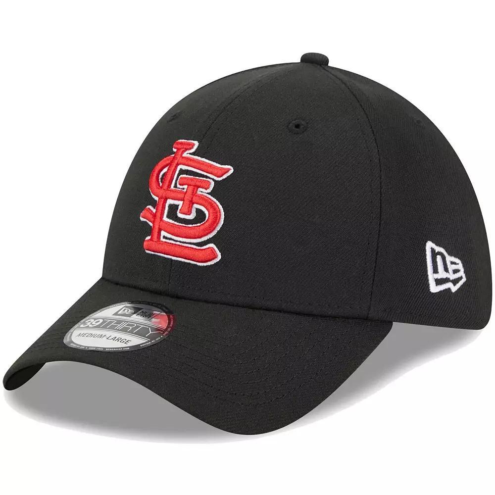 Men's New Era Black St. Louis Cardinals Logo 39THIRTY Flex Hat,  Product Image