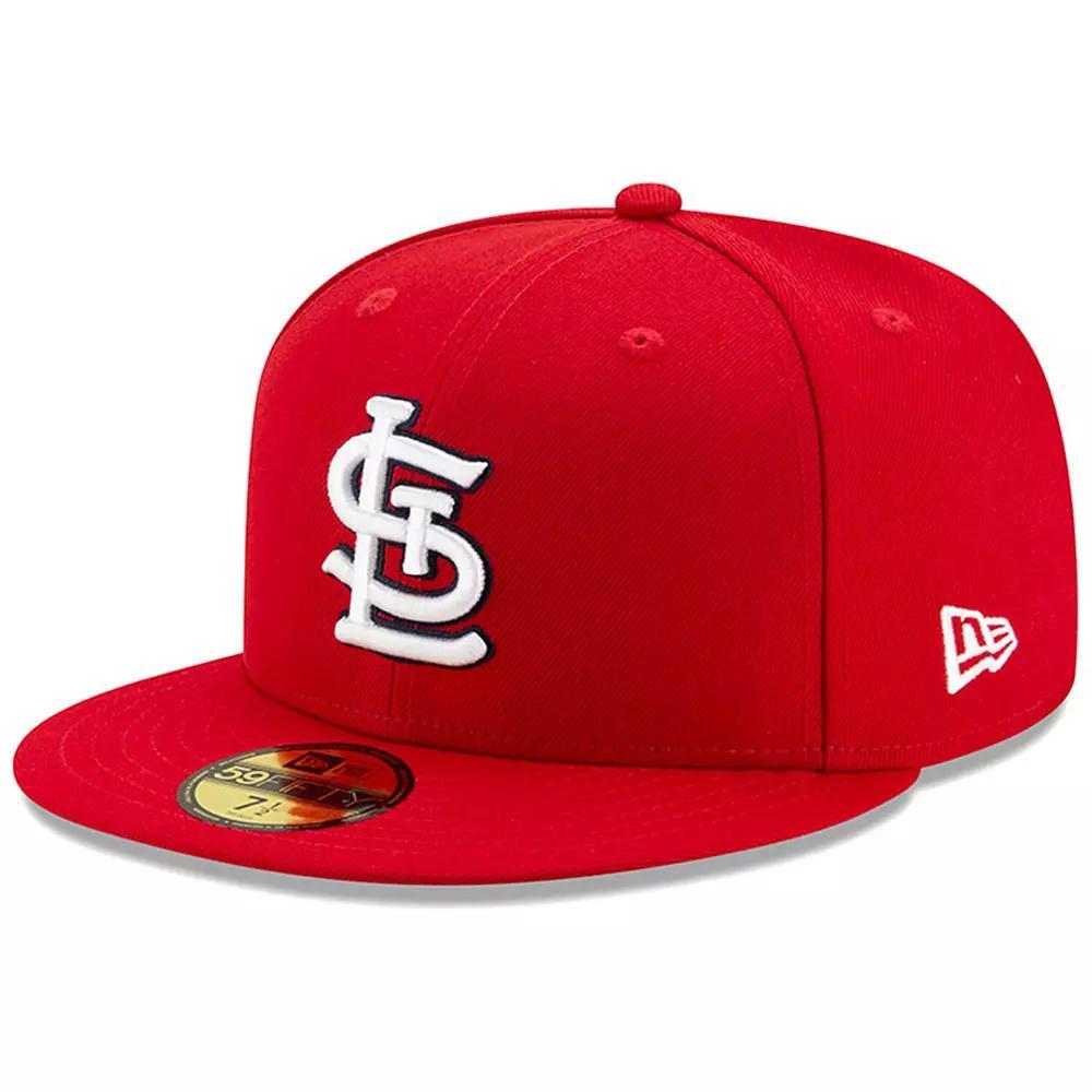 New Era St. Louis Cardinals New Era Cardinals 59Fifty Authentic Cap - Adult Red/White Product Image