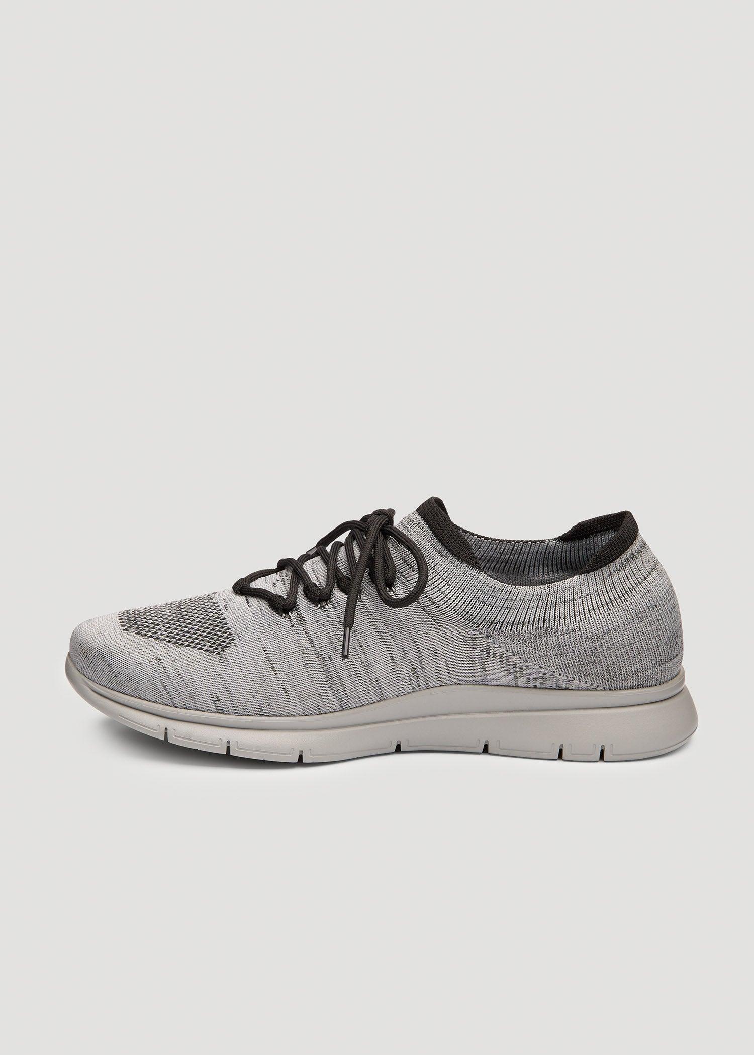 Tall Men's Knit Running Shoes in Grey Mix Product Image