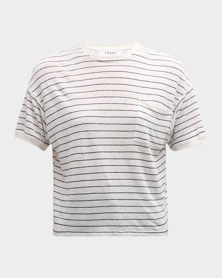 Crewneck Linen Pocket Tee Product Image