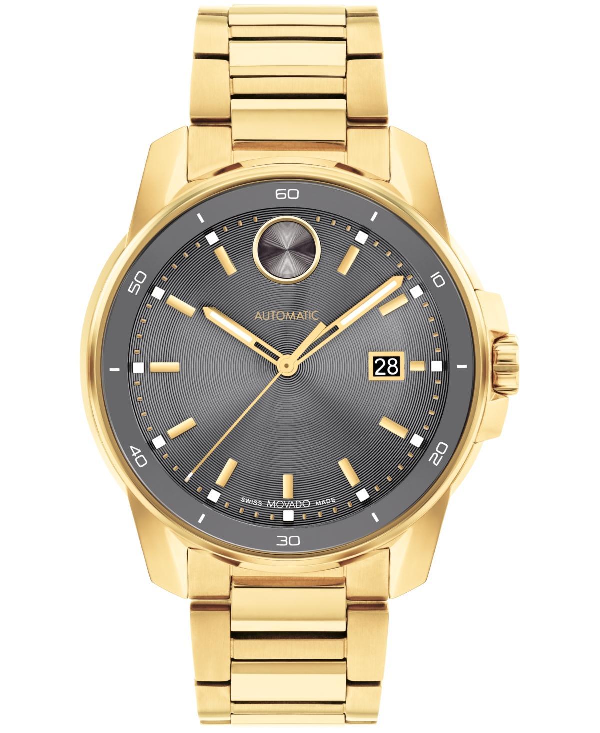 Movado Bold Mens Verso Automatic Gold Tone Stainless Steel Bracelet Watch Product Image