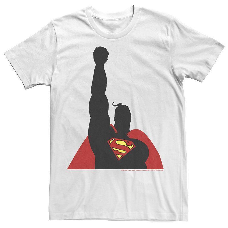 Men's DC Fandome Superman In Flight Silhouette Tee, Size: XL, White Product Image