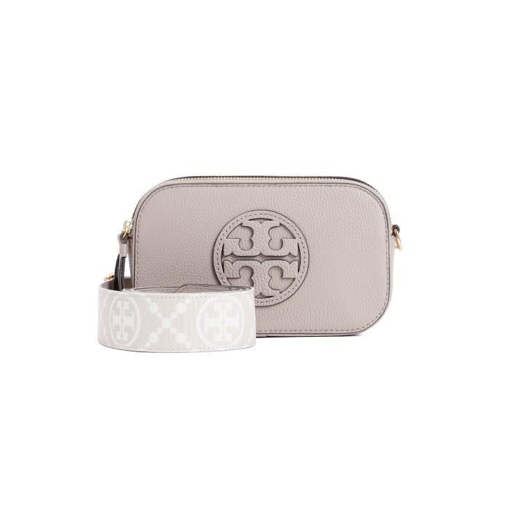 TORY BURCH Fresh Clay Cow Leather Miller Mini Bag In Grey Product Image