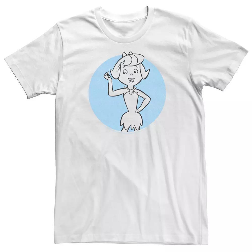Big & Tall The Flintstones Betty Circle Portrait Tee, Men's,  Product Image