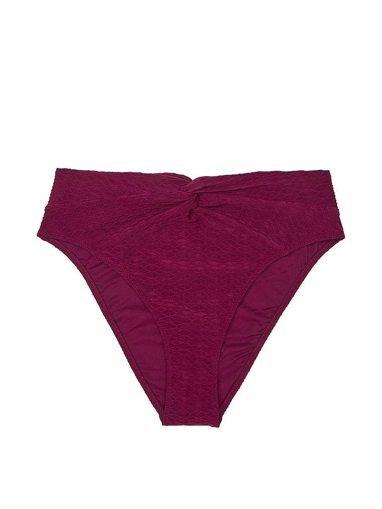 Mix & Match High-Waist Twist Cheeky Bikini Bottom Product Image