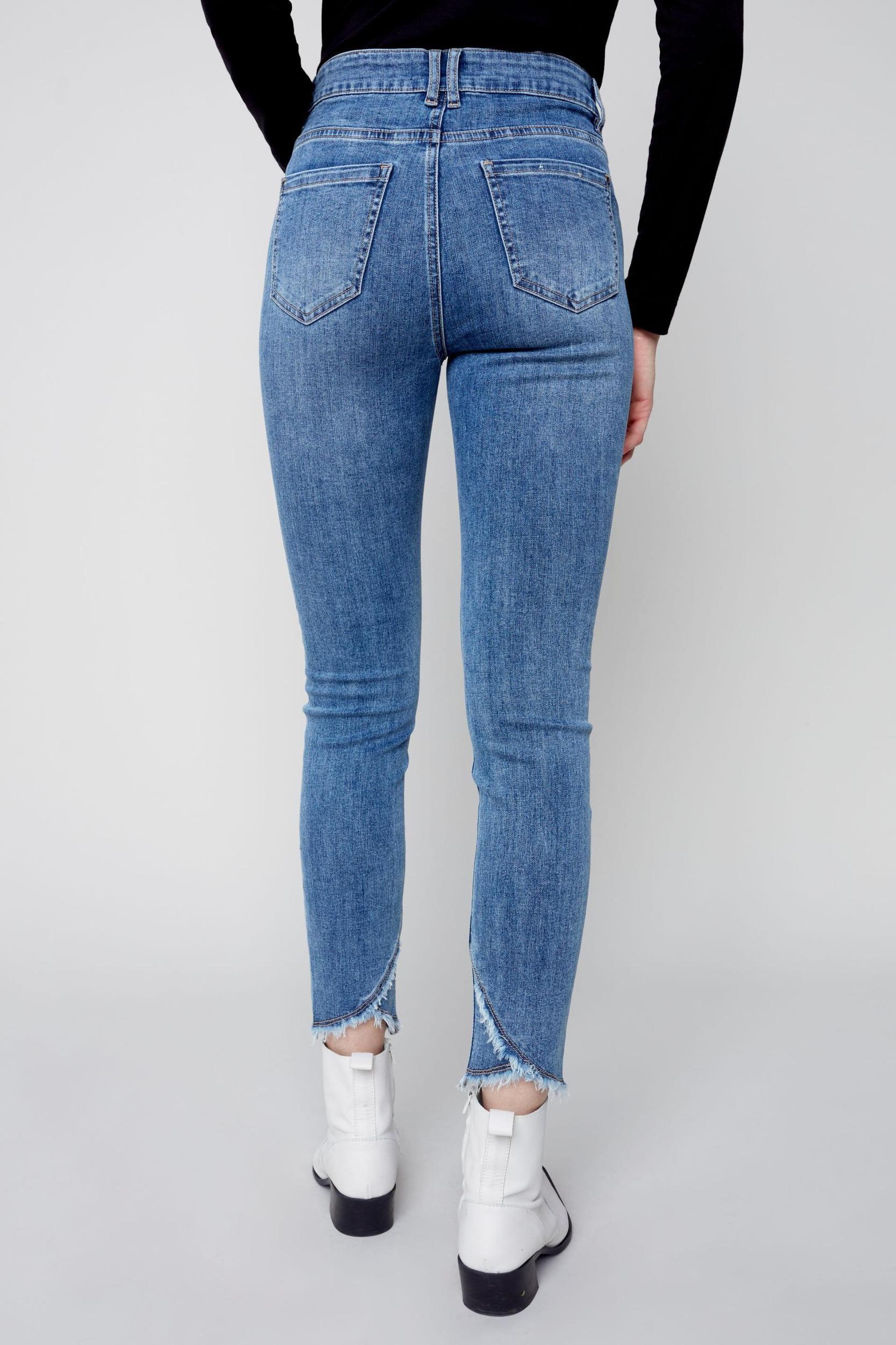 Tulip Hem Fringe Jean Product Image