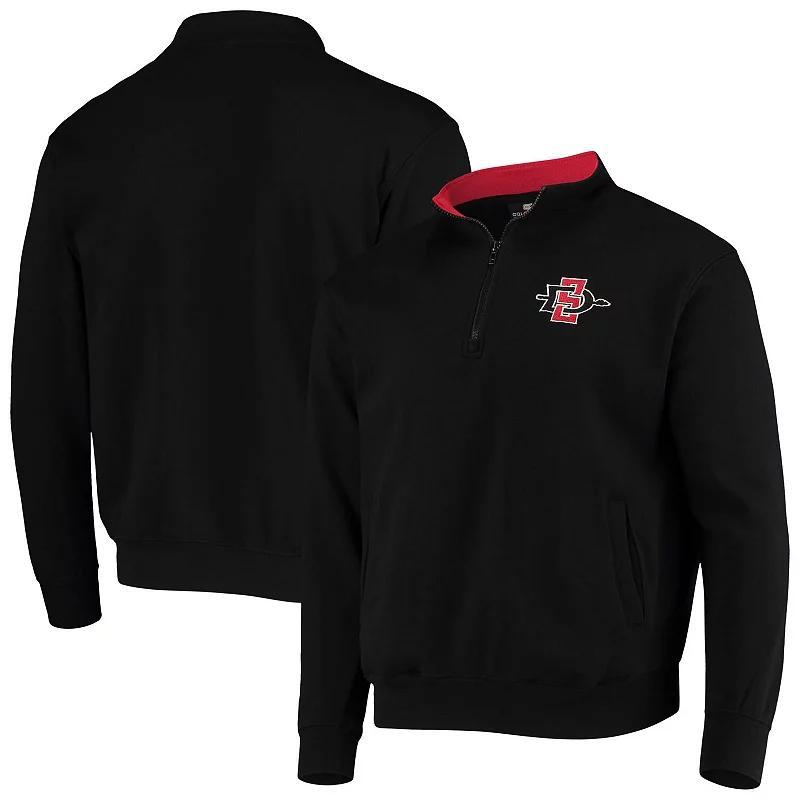 Men's Colosseum Black San Diego State Aztecs Tortugas Logo Quarter-Zip Jacket, Size: Small, Sds Black Product Image