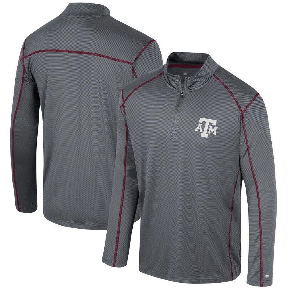 Men's Colosseum Black Texas A&M Aggies Cameron Quarter-Zip Windshirt, Size: Medium Product Image