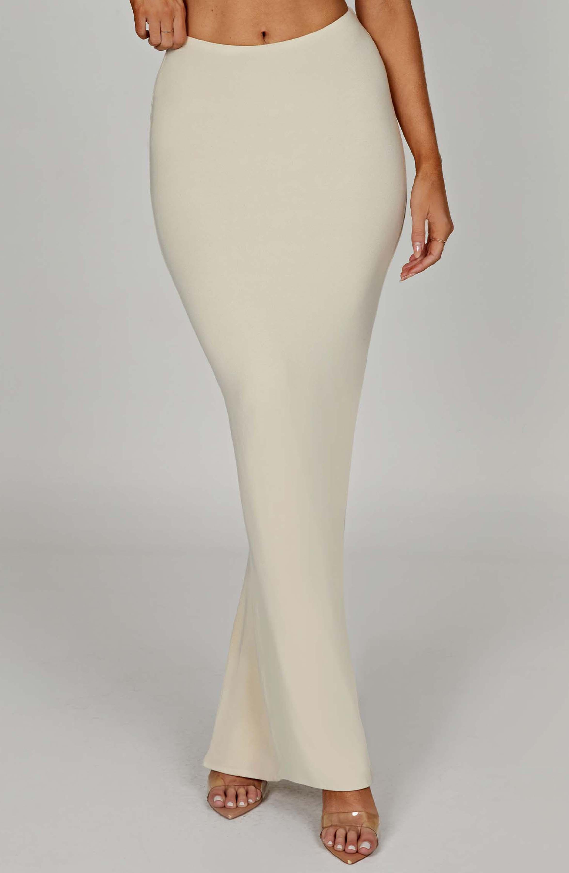 Yazmin Maxi Skirt - Cream Product Image