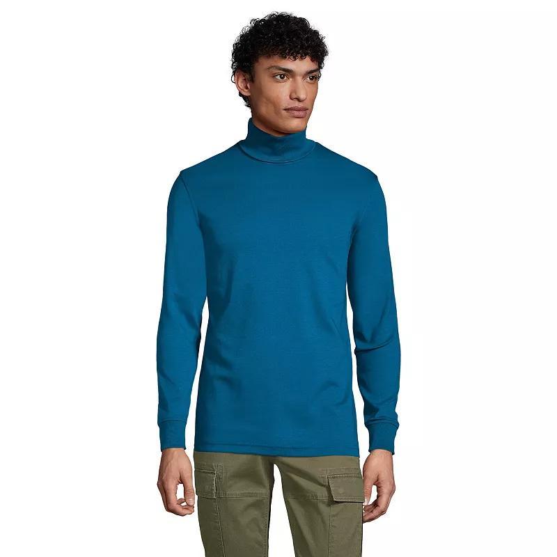 Big & Tall Lands End Super Soft Supima Turtleneck, Mens Product Image