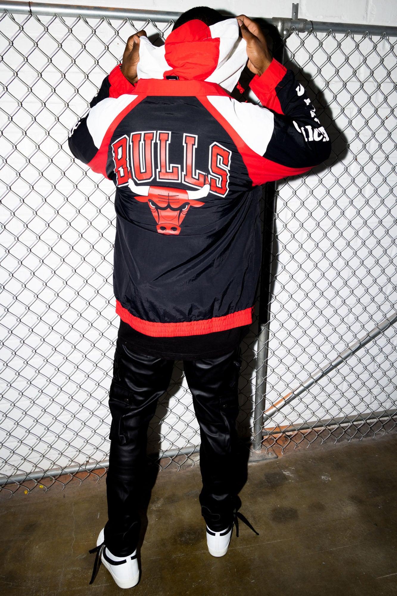 Chicago Bulls Threat Jacket - Black/Red Product Image